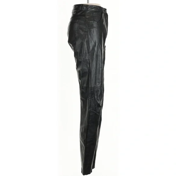 Vintage Black Leather Pants - Picture 3 of 7